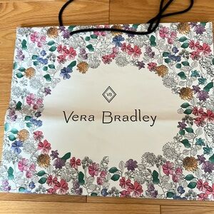 Vera Bradley large paper shopping bag